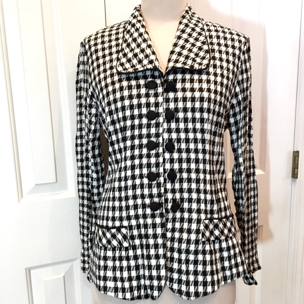 🎉HP Women’s Double Button Houndstooth jacket sz10